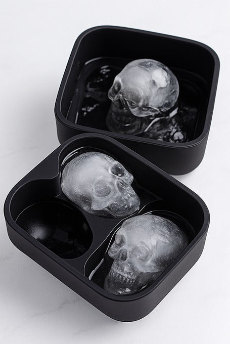 Cubeta de Hielo en Molde Calavera Premium