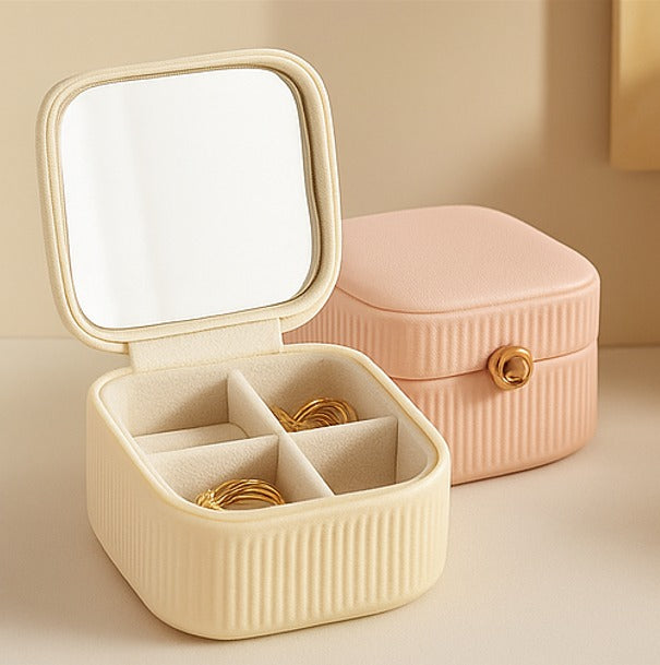 Caja Joyero Compacta con Espejo