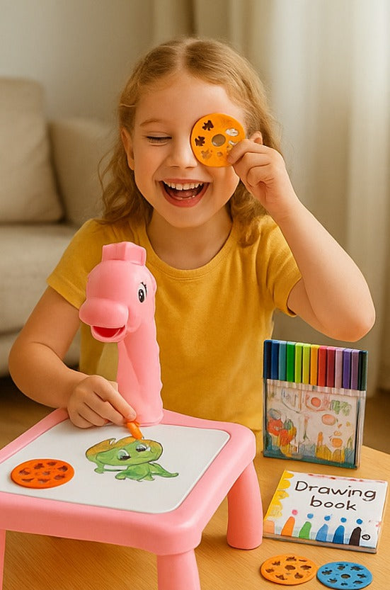 Mesa con Proyector para Dibujo Infantil