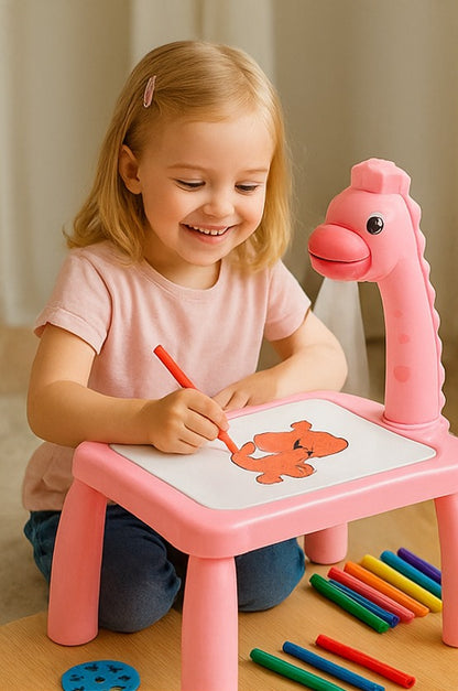 Mesa con Proyector para Dibujo Infantil